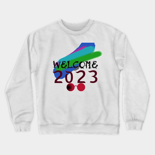 HELLO 2023 (HNY) Crewneck Sweatshirt by Vauz-Shop